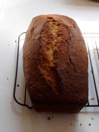 Finished loaf, just out of the tinE